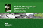 EAR Program Research Results - TransportationThe results of EAR Program-funded projects may include new funda-mental insights about how they can be applied in highway transpor-tation.