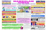 MAMBALAMmambalamtimes.in/admin/pdf/1382789982.AK Pages.pdfMAMBALAM TIMES ASHOK NAGAR - K.K. NAGAR EDITION Vol. 12, No. 16 October 27 - November 2, 2013 FREE C M Y K Ashok Nagar commuters