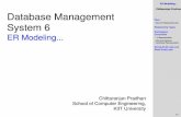 ER Modeling Chittaranjan Pradhan Database Management · ER Modeling... Chittaranjan Pradhan Keys Keys for Relationship sets Relationship Types Participation Constraints l..h Representation