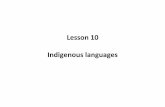 Lesson 10 Indigenous languages - GTA . Lesson 10 Powerpoiآ  Madi Madi Dadi. Nariأ³.D Wiilman Kaniyang