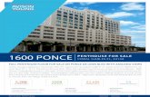 1600 PONCE - LoopNet · FULL PENTHOUSE FLOOR FOR SALE ON PONCE DE LEON BLVD WITH AMAZING VIEWS 5,288 SF AVAILABLE 1600 PONCE Partnership. Performance. Avison Young is pleased to exclusively