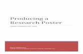 Producing a Research Poster...1 Academic posters Introduction An academic poster is a means of presenting your research, study or investigation to an academic audience. A poster gives