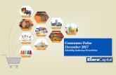 Consumer Pulse December 2017 - Elara Capital · 2018-04-04 · Consumer Pulse | December 2017 2 Higher prices of primary articles drove inflation based on WPI to an 8-month high of