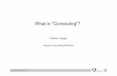What is Computing?minds.jacobs-university.de/uploads/presentations/Leopold...Leopoldina 2017 "Computing is normally done by writing certain symbols on paper. [...] I shall also suppose