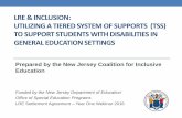 LRE & Inclusion: Utilizing a Tiered System Of …LRE & INCLUSION: UTILIZING A TIERED SYSTEM OF SUPPORTS (TSS) TO SUPPORT STUDENTS WITH DISABILITIES IN GENERAL EDUCATION SETTINGS Prepared