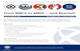From BRICS to MINT… and Beyond!...Christopher Mouravieff-Apostol Pictet Wealth Management, Geneva Nicholas Perryman Head of Global Emerging Markets, UBS, London Svetlana Ryabokon