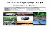 GCSE Geography AQA - King Edward VII Academykesacademy.co.uk/wp-content/uploads/2019/12/Geography...1 GCSE Geography AQA Knowledge Organiser Name _____ Paper 1 Paper 2 Section A The