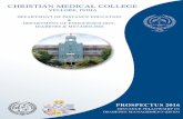 CHRISTIAN MEDICAL COLLEGE · 2016-10-05 · he course for the “Diabetic Educator/Counsellor” is conducted by the Department of Endocrinology, Diabetes and Metabolism 3- 4 times