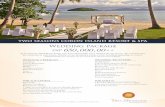 twoseasonsresorts.com...TWO SEASONS CORON ISLAND RESORT & SPA WEDDING PACKAGE 630, OO At Two Seasons Island Resort & Spa, your most unforgettable day is all about the two of you the