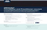 PRINCE2 Foundation and Practitioner courses€¦ · PRINCE2® Foundation and Practitioner courses Learn accredited PRINCE2 Foundation and Practitioner courses with all the training