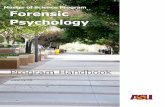 Master of Science Program Forensic Psychology · 2020-01-03 · 2 . Welcome to Arizona State University’s Master of Science program in Forensic Psychology (Online). We have designed
