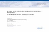 2012 Ohio Medicaid Assessment Survey - grc.osu.edugrc.osu.edu/sites/default/files/inline-files/2012 Adult Questionnaire .pdf · 2012 Ohio Medicaid Assessment Survey Adult Instrument