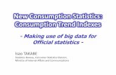 New Consumption Statistics: Consumption Trend …...Isao TAKABE Statistics Bureau, Consumer Statistics Division, Ministry of Internal Affairs and Communications New Consumption Statistics: