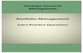 Portfolio Management - SSEI · 2019-08-07 · An investor is considering the following two alternatives for investing in the above stocks: i. Place equal proportion of his money in