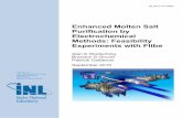Enhanced Molten Salt Purification by Electrochemical Methods: Feasibility Experiments ... · 2016-11-22 · 1 Enhanced Molten Salt Purification by Electrochemical Methods: Feasibility