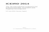 ICEIRD 2014 Proceedings Book 2014 Proceedings A4.pdf · 2014-08-26 · of ICEIRD 2014 and the European INTERREG IVC project InnoFun, as well as the First Roundtable Discussion on
