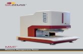 MMT - Vebotech€¦ · The MMT provides much greater confidence in moisture management testing than more traditional tests. MMT Instrument Features The MMT’s metal cabinet is not
