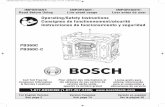 Operating/Safety Instructions Consignes de fonctionnement ... · Bosch may result in a risk of fire, electric shock or injury to persons. When batteries are not in tool or charger,