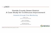 Oneida County Sewer District A Case Study for Continuous ... · A Case Study for Continuous Improvement Answers through Flow Monitoring Peter Frick ADS Environmental Services ...