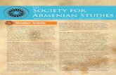 The Society for Armenian Studies€¦ · the Armenian Genocide on the Offspring of Ottoman Armenian Survivors,” appeared in the Journal of the Society for Armenian Studies, vol.