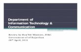 Department of Information Technology & Communication€¦ · System Integrator M/s Bharti Airtel Ltd. (Lead Bidder) M/s Bharti Airtel Services Ltd. (Consortium Partner) M/s Trimax