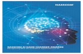 NASSCOM AI GAME CHANGER AWARDS...NASSCOM in collaboration with Govt.of Karnataka has established the Centre of Excellence for Data Science & Artiﬁcial Intelligence (CoE-DSAI) to