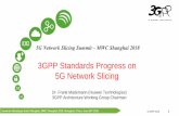 5G Network Slicing Summit - GSMA...Dr. Frank Mademann (Huawei Technologies) 3GPP Architecture Working Group Chairman Jumeirah Himalayas Hotel Shanghai, MWC Shanghai 2018, Shanghai,