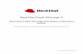 Red Hat Ceph Storage 3 Red Hat Ceph Storage Hardware ......GENERAL PRINCIPLES When selecting hardware for Red Hat Ceph Storage, examine the following general principles. These principles