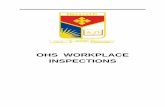 OHS WORKPLACE INSPECTIONS - Nazareth College · 2018-04-13 · 12. Personal Protection 12.1 Employees provided with PPE, helmets, gloves, boots earmuffs, vests etc 12.2 PPE being