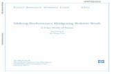 Making Performance Budgeting Reform Work - …...Policy Research Working Paper 6353 Making Performance Budgeting Reform Work A Case Study of Korea Nowook Park Jae-Young Choi The World