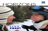 HORIZONS - Crotched Mountain School · 2018-06-11 · HORIZONS SPRING 2018 | 2 Hello friends and supporters of Crotched Mountain! With the theme of this month’s Horizons being freedom