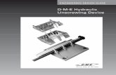 D-M-E Hydraulic Unscrewing Device - DME Company · 2020-03-13 · 3 Hydraulic Unscrewing Device: Workbook Section he following application notes are to assist in the selection of