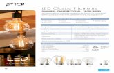 TCP LED Classic Filaments · TCP’s filament style lamps combine LED technology with the elegance of an exposed filament aesthetic—providing all the beauty and style of traditional