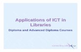 Applications of ICT in Libraries · 2007-06-22 · has been strong interest shown from other sectors, eg: schools, colleges, universities, company libraries etc. In the longer term