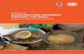 ACCELERATING PROGRESS TOWARD THE MDGs Eradicate … · 2019-12-02 · ated an MDG Acceleration Framework based on MDG1: Eradicate extreme poverty and hun-ger. This MDG was selected