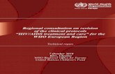 Regional consultation on revision of the clinical …...Regional consultation on revision of the clinical protocols “HIV/AIDS treatment and care” for the WHO European Region Technical
