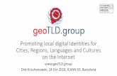 Promoting local digital Identities for Cities, Regions, Languages … · 2018-10-31 · KPI 1 –Economic Health geoTLD‘s annual operational costs are about US$ 500k –2,000k.