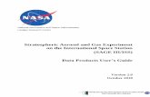 Stratospheric Aerosol and Gas Experiment on the International … · 2018-12-12 · National Aeronautics and Space Administration Langley Research Center Stratospheric Aerosol and