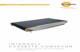 INTERROLL CASSETTE CONVEYOR · p product informationroduct i n f o r m a tion drum motor driven for supermarket check stands interroll cassette conveyor