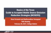 Basics of the Texas Guide to Accepted Mobile Source Emission Reduction Strategies (MOSERS) · 2019-09-13 · Guide to Accepted Mobile Source Emission Reduction Strategies (MOSERS)
