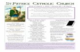 Week of March 1, 2020 / Semana del 1 de Marzo · 2020-02-25 · Week of March 1, 2020 / Semana del 1 de Marzo Parish Mission Statement: St. Patrick’s Church is a Catholic, multicultural