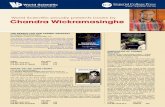 World Scientific proudly presents books by Chandra … · 2016-04-15 · The Search for our coSmic anceSTry by Chandra Wickramasinghe (Buckingham Centre for Astrobiology, UK) “The