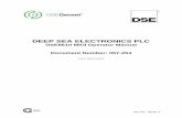 DSE8610 MKII Operator Manual Document Number: 057-254 · 057-254 ISSUE: 3 DEEP SEA ELECTRONICS PLC DSE8610 MKII Operator Manual Document Number: 057-254 Author: Mark Graham