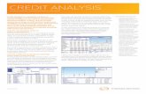ThomsonONE, credit analysis - Reuters€¦ · CREDIT ANALYSIS THOMSONONE.COM INVESTMENT BANKING Credit Analysis is a powerful module of ThomsonONE.com that delivers the financial