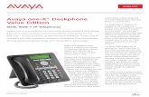 Avaya one-X Deskphone Value Edition - DVXdvx.com/1608 - LB3383.pdf · 2017-02-10 · Avaya one-X Deskphone Value Edition is a family of cost effective IP Telephones that deliver familiar