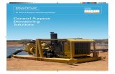 General Purpose Dewatering Solutions · used in older style priming systems • No priming exhaust emissions with the vacuum prime system as no compressor is required to prime the