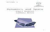 Pupil Booklet - Bathwick · Web viewPhysics Department Dynamics and Space Pupil Booklet Summary Notes 3.1 Motion Speed N4 Speed Speed is the distance travelled by an object per second