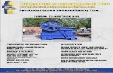Pegson Telsmith 30 x 42 - International Crusher …...PEGSON TELSMITH 30 X 42 JAW CRUSHER CAPABLE OF UP TO 250 TONNES PER HOUR AT 180MM AND 100 TONNES PER HOUR AT 100MM CLOSED JAW