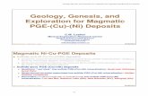 Geology, Genesis, and Exploration for Magmatic PGE-(Cu ... · MERC Workshop – 02 Mar 2019 – Lesher Geology, Genesis, and Exploration for Magmatic PGE-(Cu)-(Ni) Deposits C.M. Lesher