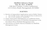 Shellfish Advisory Panel July 26, 2017, 4:30PM URI Bay ...Shellfish Advisory Panel July 26, 2017, 4:30PM URI Bay Campus, Corless Auditorium 215 S Ferry Road, Narragansett, RI 02882
